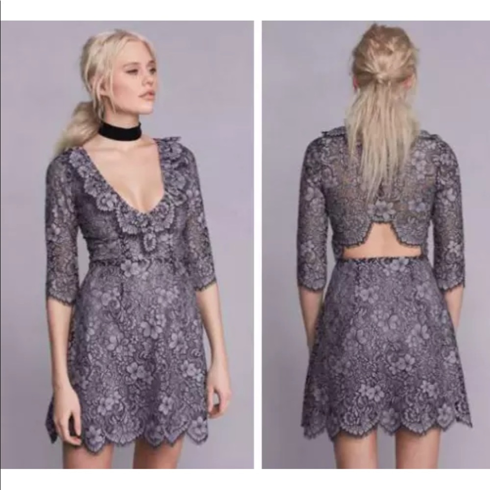 NEW For Love & Lemons | Lace Cut out Mini Dress M